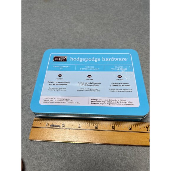 Stampin Up! Hodgepodge Hardware Embellishment Kit with 138 Pieces & Matching Bra - Picture 6 of 7